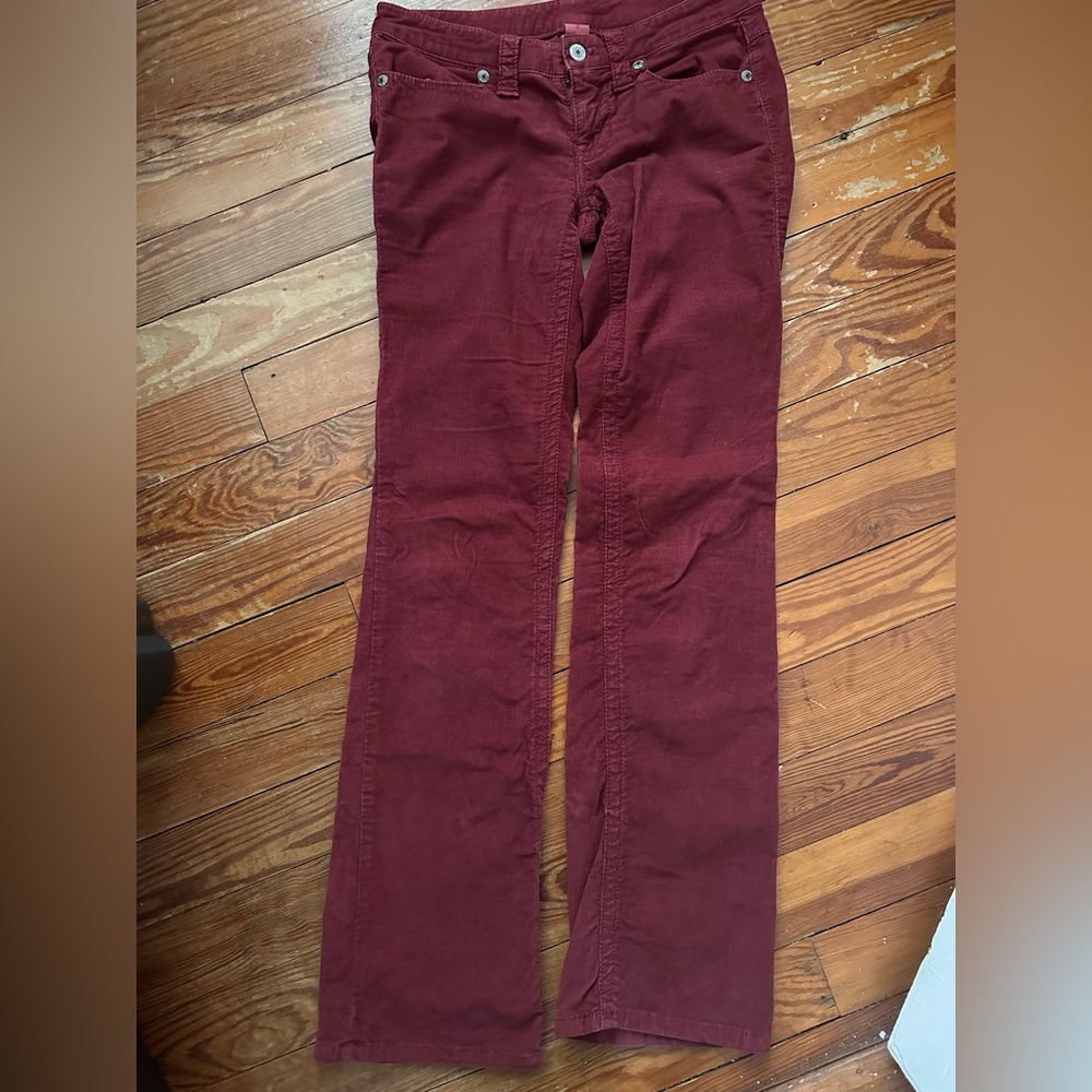 LONDON JEAN 4 long Burgundy Corduroy Pants casual